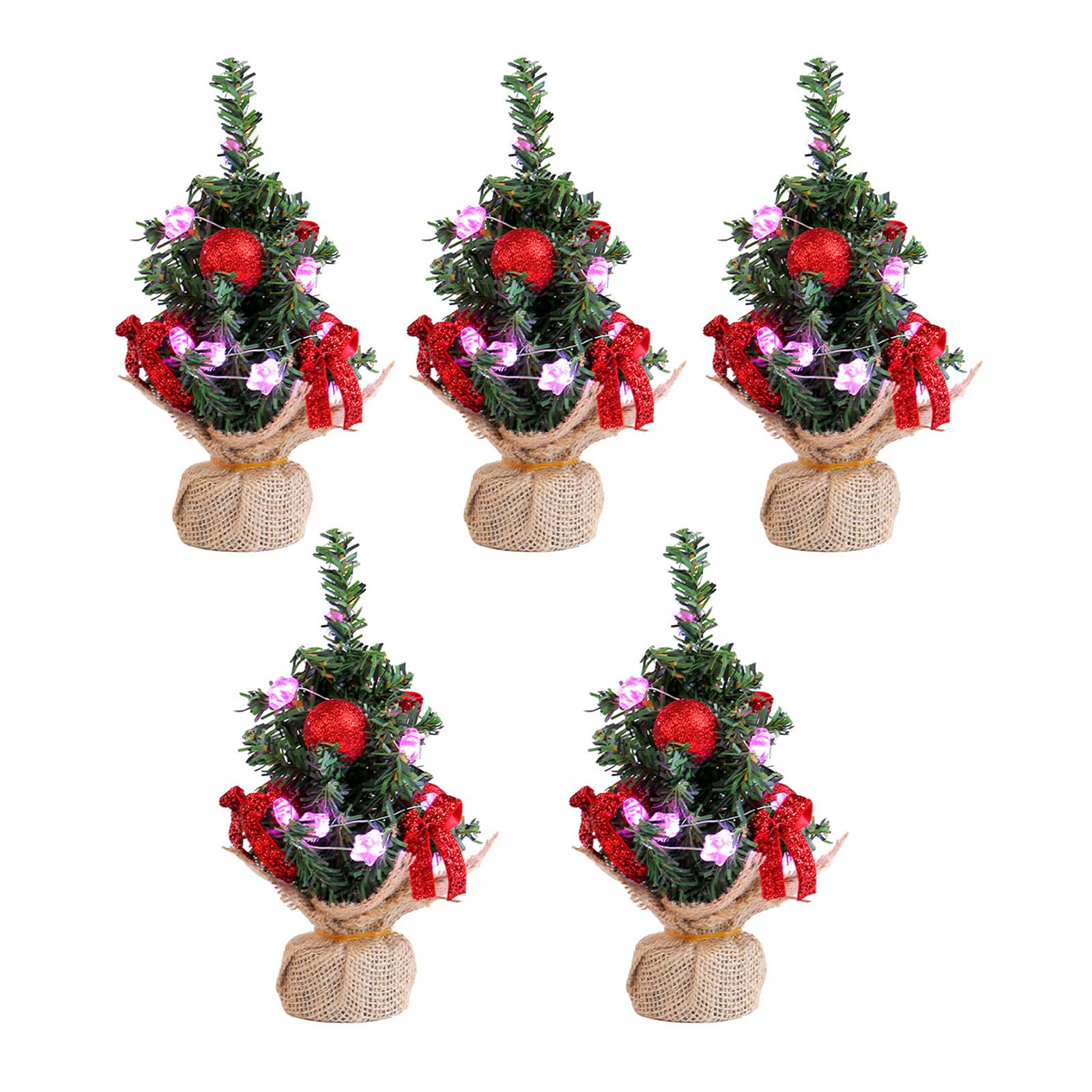 Hsioluted Sturdy Christmas Star with LED Lighting User Friendly LED Star Christmas Tree Tabletop Decors for Party and Event Bookshelf Holiday Decors