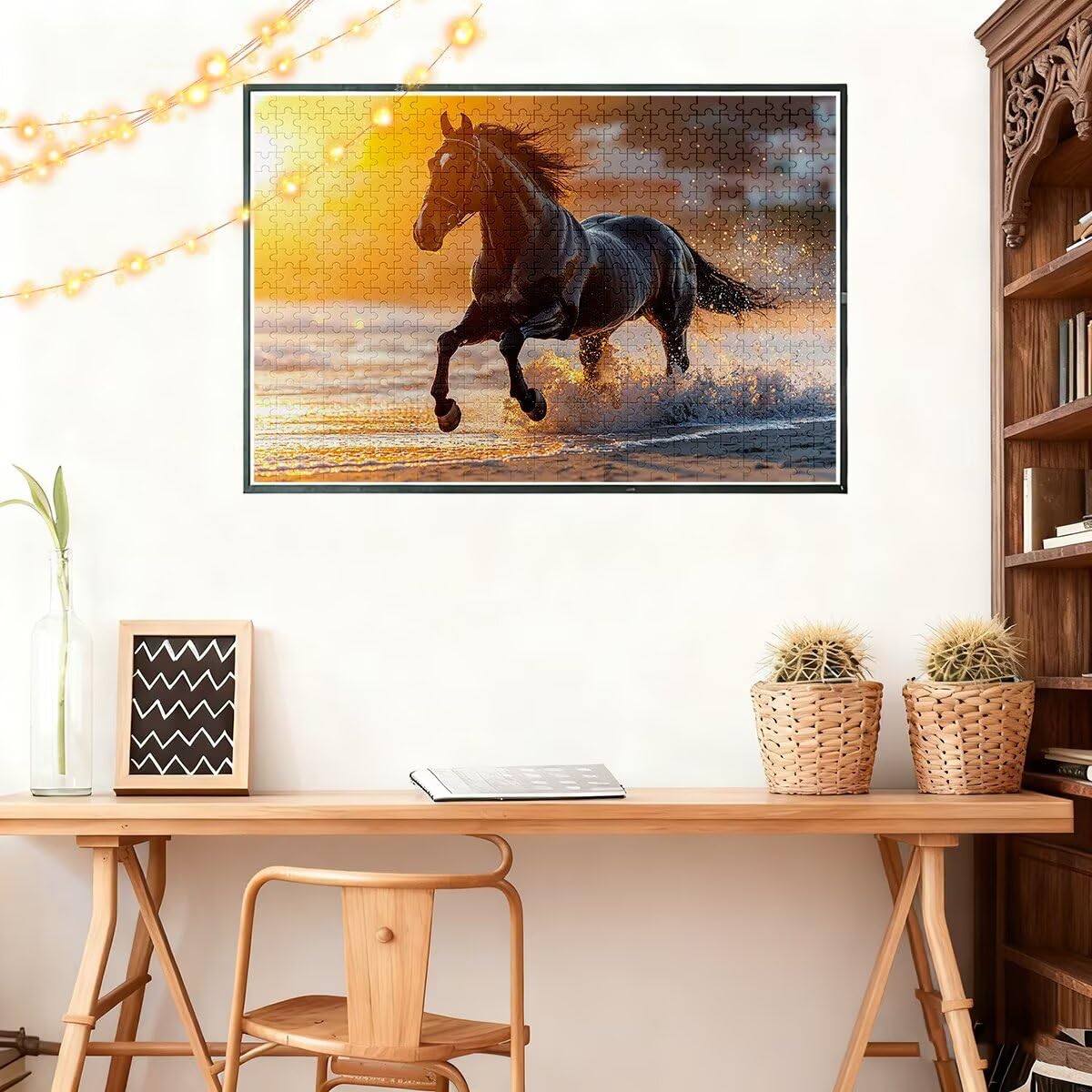 Puzzle 5000 sztuk Koń Puzzle Ocean Wymiary 156 x 105 cm Puzzle dla Dorosłych Kreatywna Rozrywka, Śmieszne Klasyczne Puzzle Zabawki Edukacyjne Oryginalne Prezenty Dla Kobiet G-21