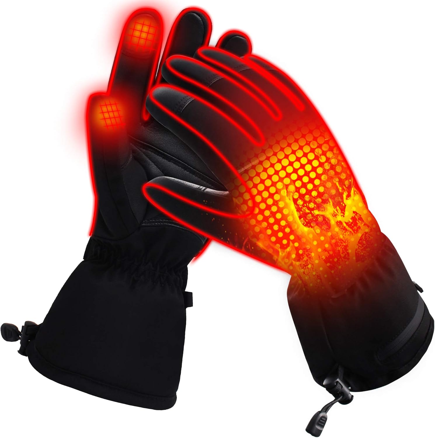 guanti da sci riscaldati per uomo