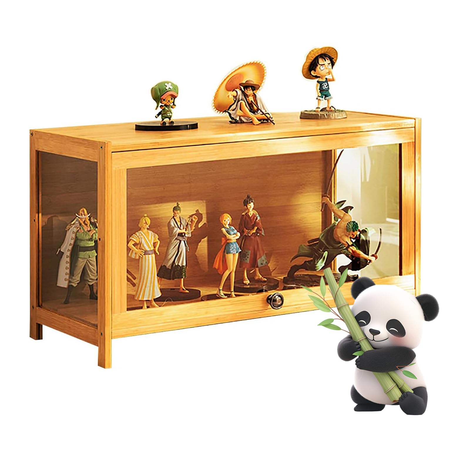 Ddasam Acrylic display case, Acrylic Display Cabinet, Living Room Display Cabinet, Display Cabinet, Tough Texture, Sealed and Dustproof, Suitable for Various Scenarios-40×60×33cm（1 Tier）