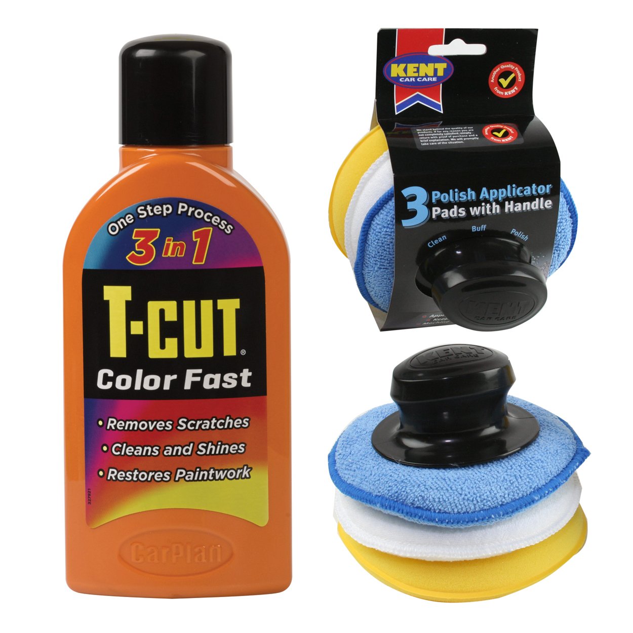 T-Cut RODE Kleur Fast Polish 500ml 3 Stks Applicator Pad Set T-Cut RODE Kleur Fast Polish 500ml 3 Stks Applicator Pad Set