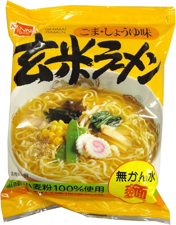 Kenkou Foods Brown Rice Ramen, 1 serving × 10 packs