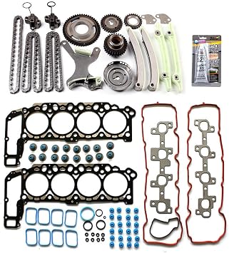 HS26157PT-1 Timing Part Chain kit Head Gasket Sets fit for 2004-2007 for Dodge for Dakota 4.7L 2004-2007 for Dodge for Durango 4.7L 2004-2007 for Dodge for Ram 1500 4.7L replace