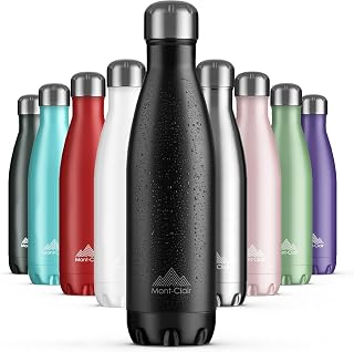 Mont-Clair 500ml Stainless Steel Thermal Water Bottle, Thermal Water Bottle - 12h Hot Beverage & 24h Cold Drink - Thermos Bottle, BPA-Free, Water Bottle, 500ml, Black