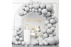 Light Gray Balloon Garland Arch Kit
