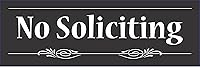 Vista 1 de Cartel decorativo No Soliciting, Negro