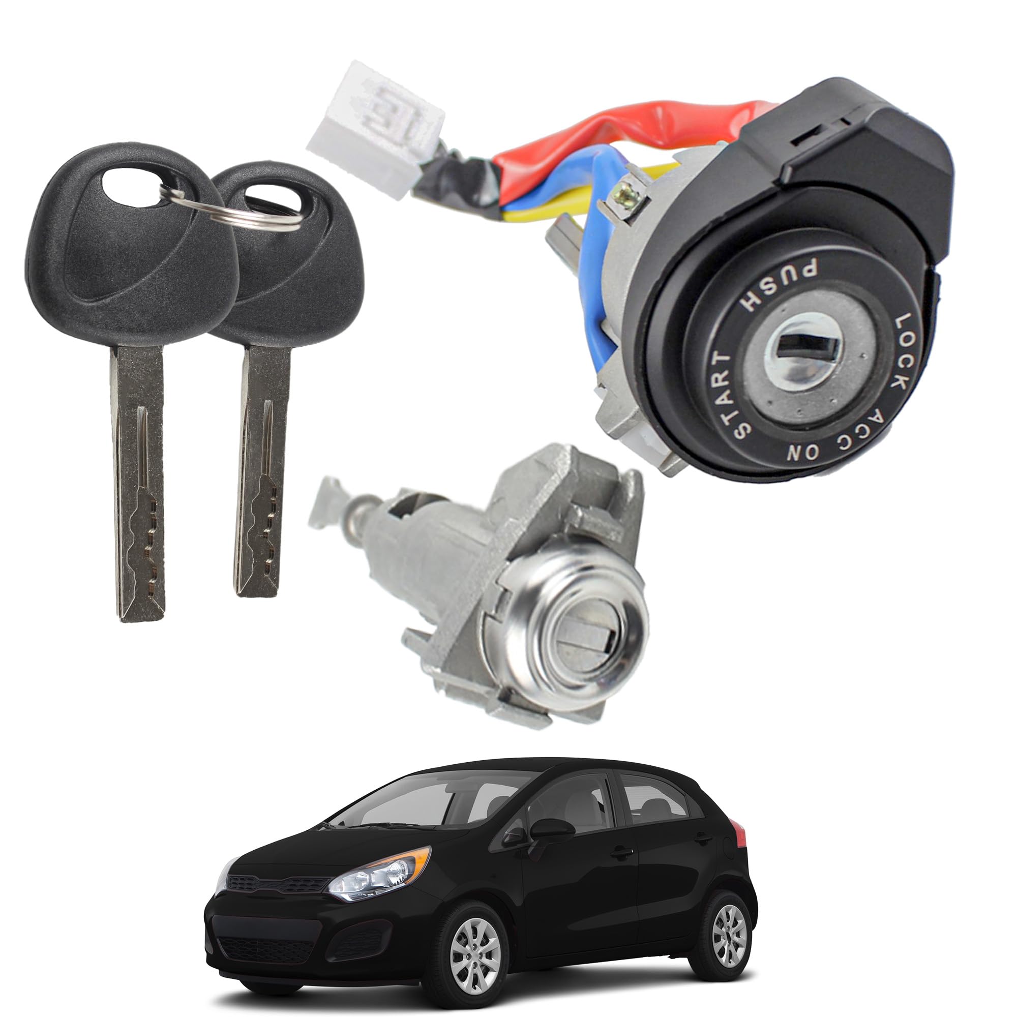 Producto: Dasbecan Ignition Switch Door Lock Cylinder with 2 Keys Compatible with Kia Optima 2011-2015 Rio 2013-2017 Replaces# 81970-2TA00 81900-1WK00 (6Pins)(Tamaño: w/ Drvier Door Lock Cylinder Producto: Dasbecan Ignition Switch Door Lock Cylinder with 2 Keys Compatible with Kia Optima 2011-2015 Rio 2013-2017 Replaces# 81970-2TA00 81900-1WK00 (6Pins)(Tamaño: w/ Drvier Door Lock Cylinder