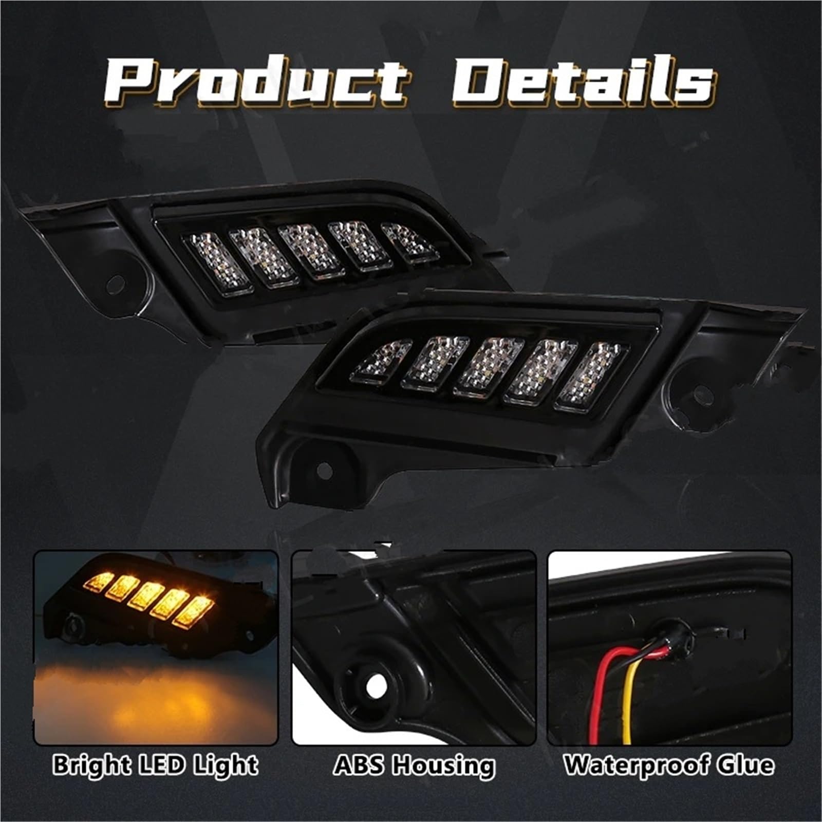 Gruppo Ottico Anteriore Luci Diurne A LED DRL Per Auto Da 12 V Bianche Indicatori Di Direzione Gialli Accessori Per Toyota Per Tacoma 2012 2013 2014 2015 Fari Auto