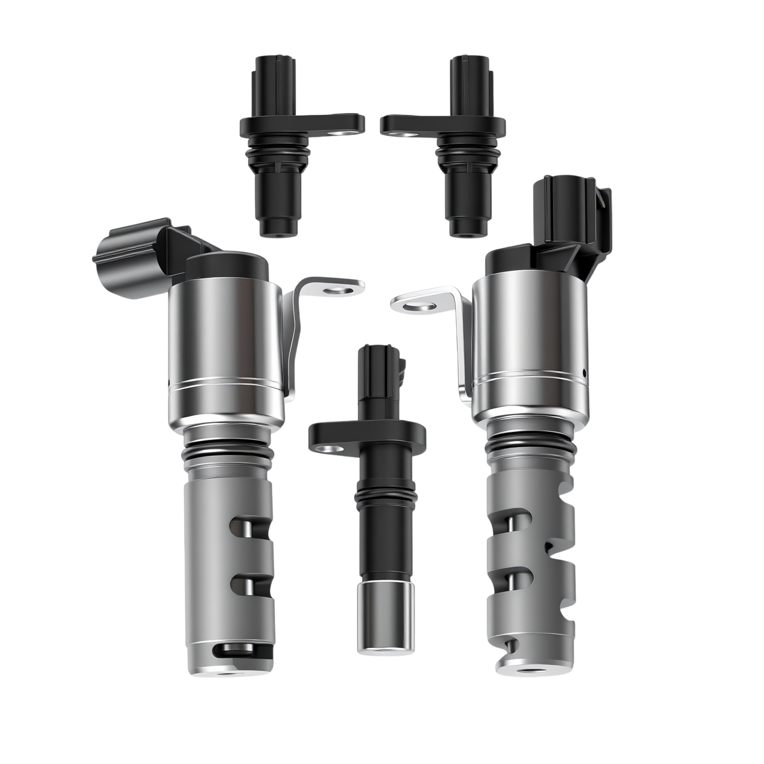 VVT Solenoid&2pcs Camshaft &Crankshaft Position Sensor, for Lexus CT200h/ES300h 11-13, for Toyota Avalon/Camry/Corolla 09-13, for Scion tC 11-13#1.8/