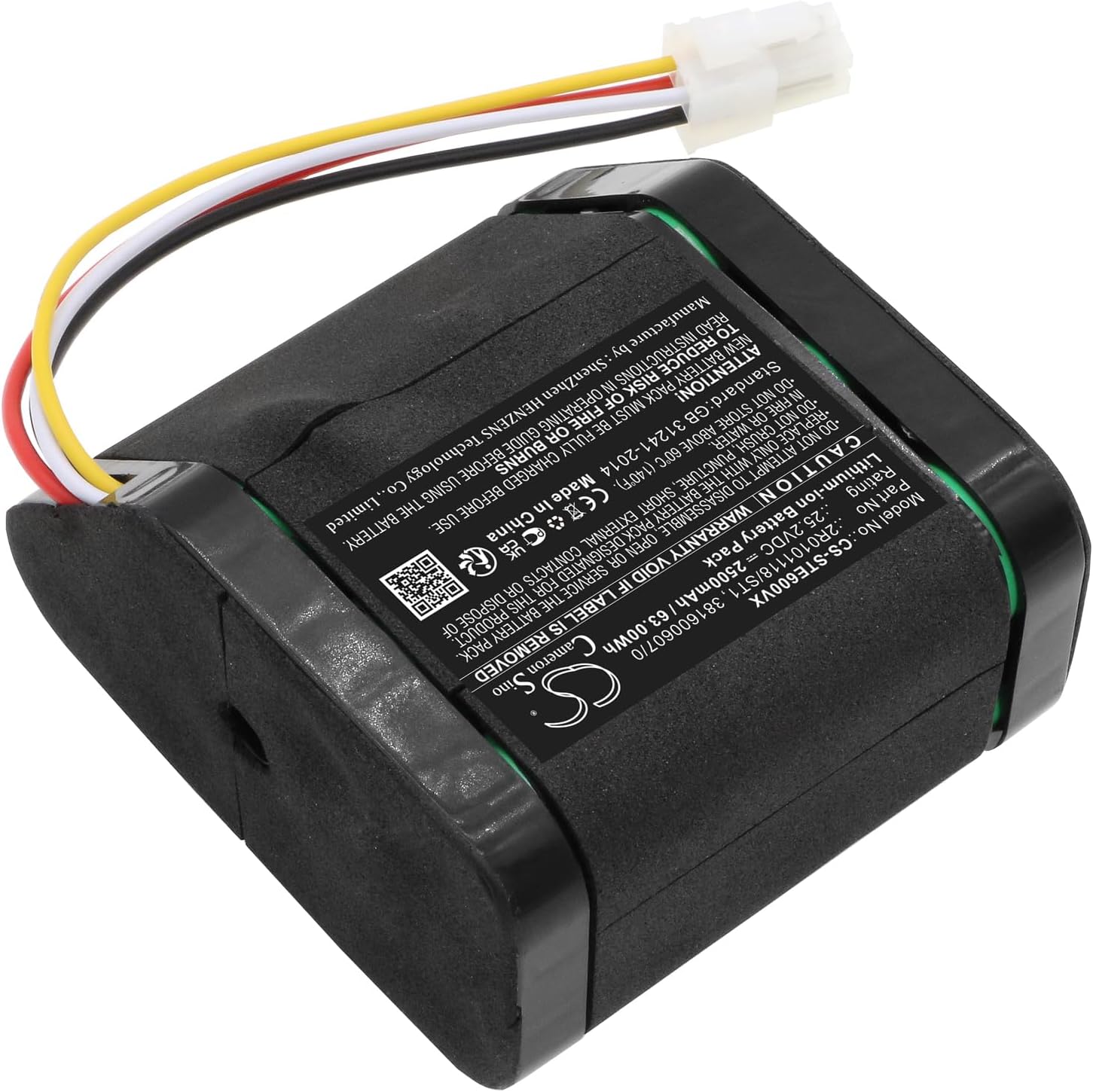 Cameron Sino Battery for Stiga Stig E600U PN:Stiga 2R0101118/ST1, 381600607/0, RB 2525 2500mAh / 63.00Wh