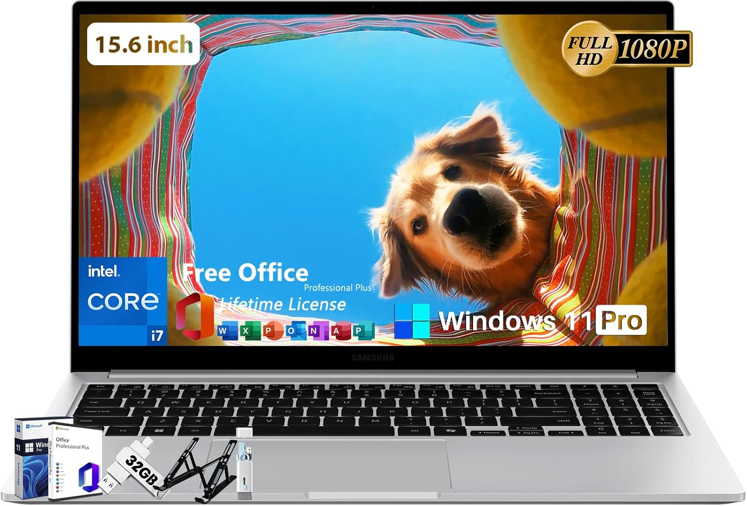 SAMSUNG Galaxy Book4 Business Laptop, Intel 10-Core 7-150U(Beats i7-1335U), 15.6″ FHD Display, 16 GB RAM, 512 GB SSD, Backlit Keyboard, 32GB UFD, Windows 11 Pro & Microsoft Office 2024 Lifetime SAMSUNG Galaxy Book4 Business Laptop, Intel 10-Core 7-150U(Beats i7-1335U), 15.6″ FHD Display, 16 GB RAM, 512 GB SSD, Backlit Keyboard, 32GB UFD, Windows 11 Pro & Microsoft Office 2024 Lifetime