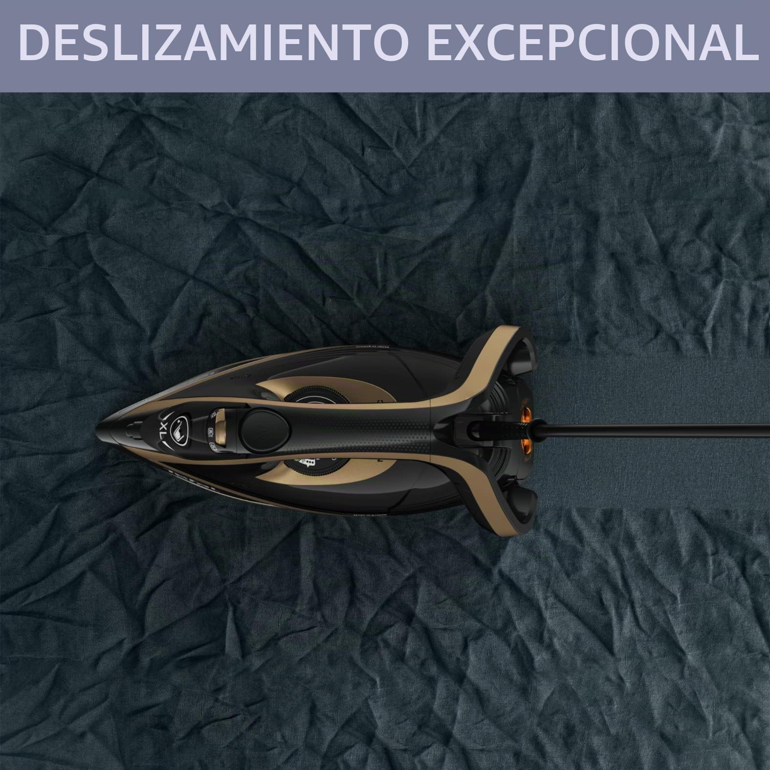 Calor Puregliss - Plancha de vapor, 3000 W, flujo de vapor 50 g/min, función de prensado 280 g/min, protección antimanchas, apagado automático de seguridad, fabricado en Francia FV8064C0