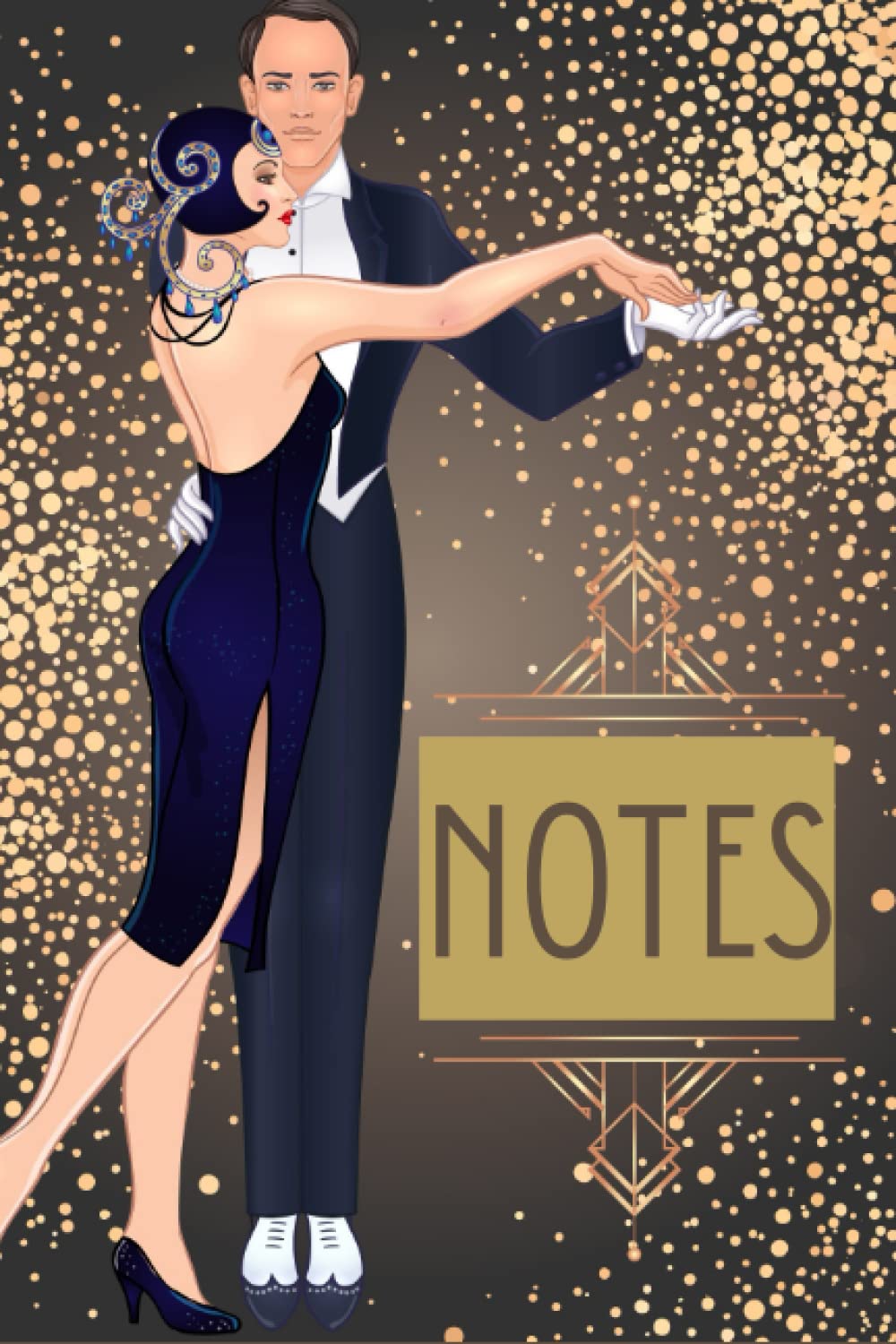 Art Deco Notebook: 120 page soft cover journal