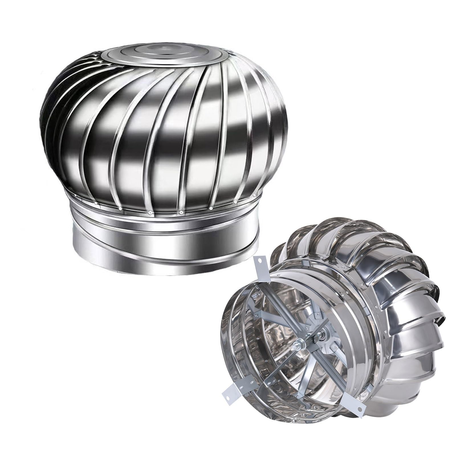 Ventilateur rond de toit sans électricité pour évacuer l'humidité du grenier