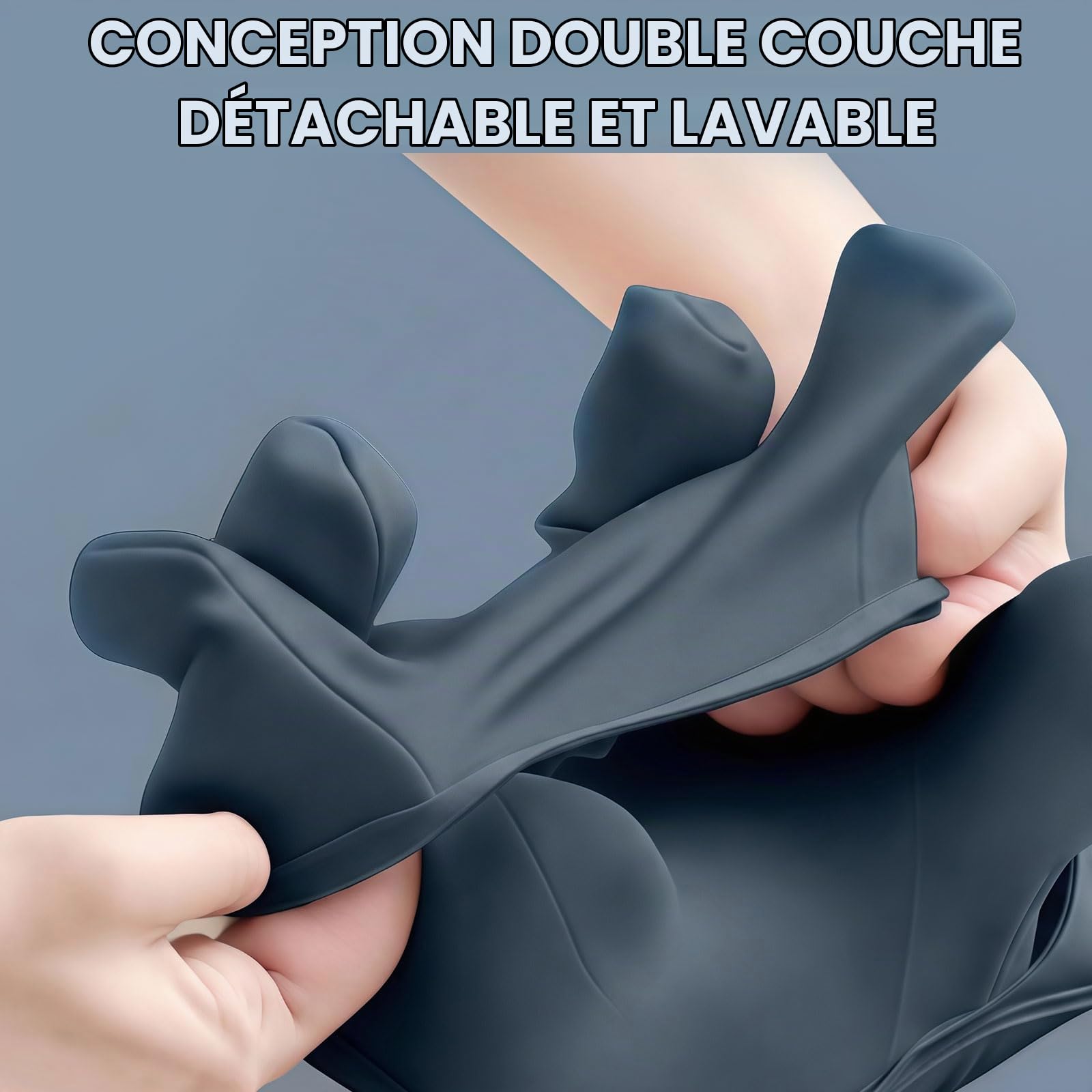 Healthrelife Appareil de massage Shiatsu pour la nuque, les épaules, le dos, les épaules, les jambes, les pieds - Avec fonction chauffante - Bleu