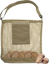 Mushroom Hunting Bag, Mushroom Collection Bag with Adjustable Shoulder Strap, Mesh Mushroom Food Bags, Practical Harvest Storage Bag for Camping, Hiking, Mushroom Collecting and Food Dripper, Green