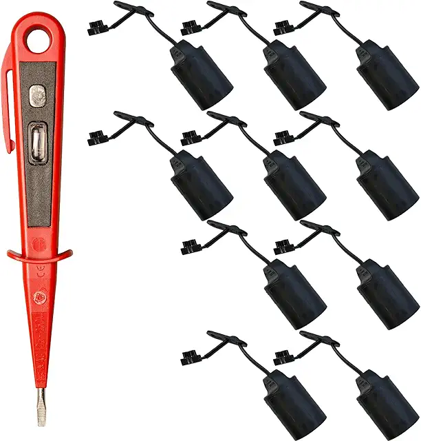 H+H Werkzeug E27 Lampenfassungs-SET mit Spannungsprüfer für Renovierung