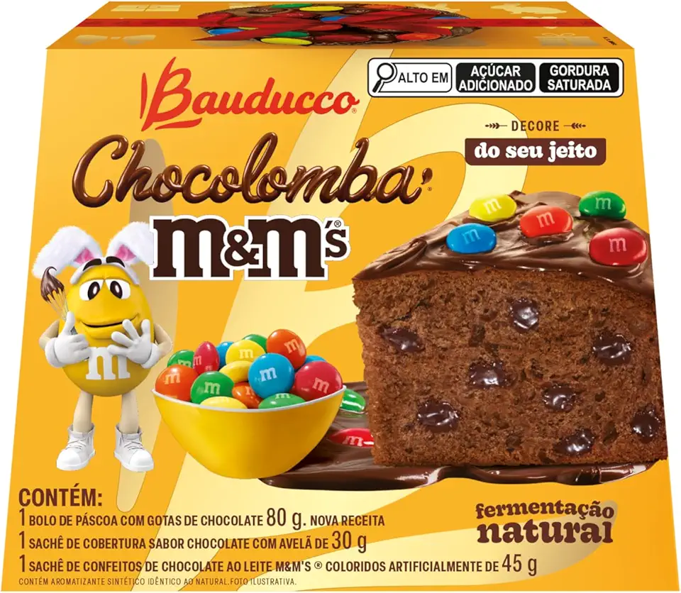 Mini Chocolomba M&M's Bauducco 80g