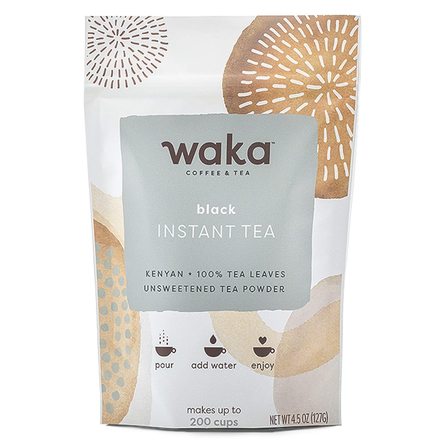 Waka Premium Instant Tea — Unsweetened Concentrated Black