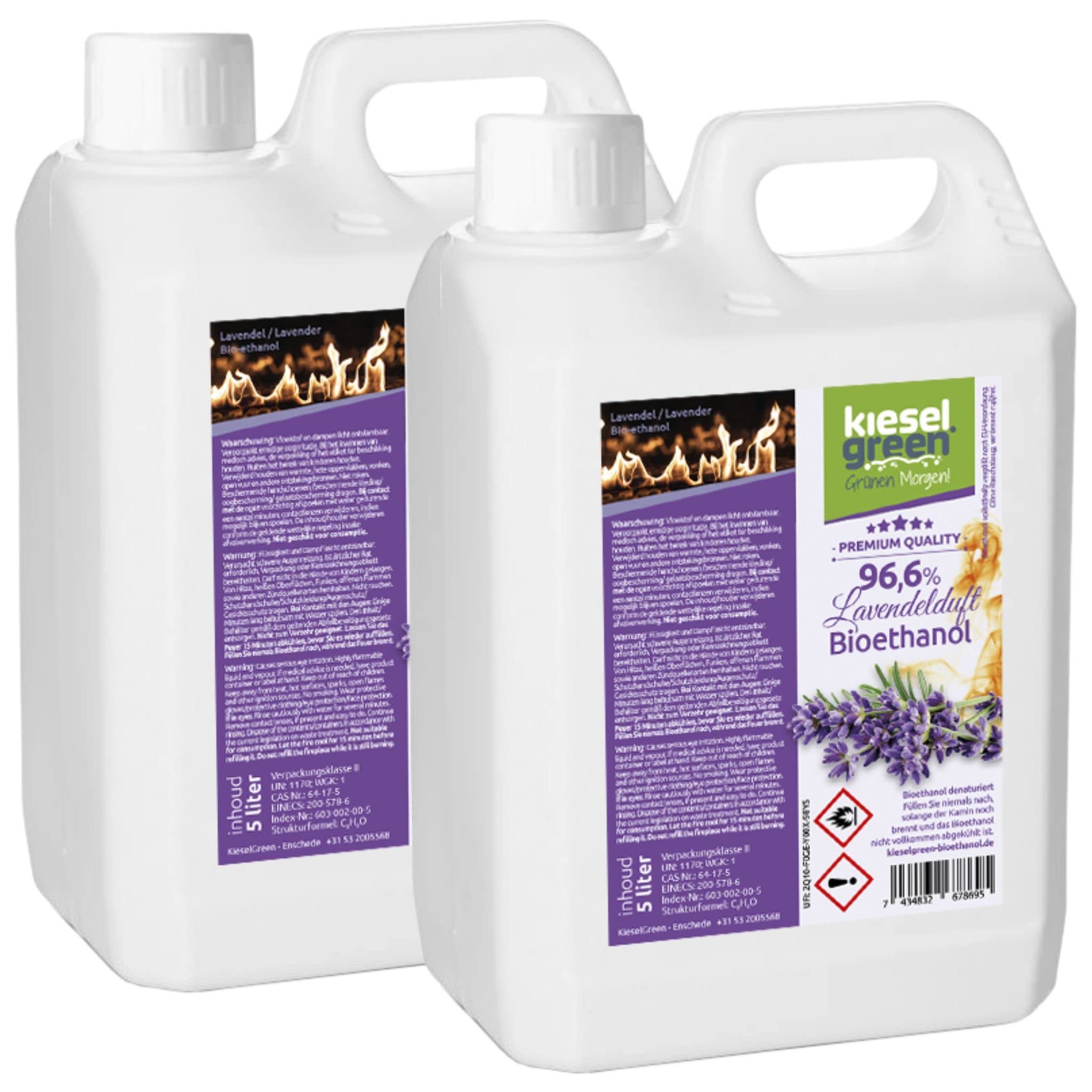 Bioetanol 10 litros con Fragancia para Chimenea de Etanol, Muchas Variedades – Bioalcohol como Fragancia de Ambiente – Estufas de Bioetanol, Biochimenea Etanol, Ethanol