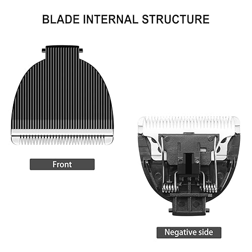 Miniatura 3 de Paquete de 2 cuchillas de repuesto para recortadora Manspot, cuchillas de repuesto de cerámica higiénicas compatibles con recortadora de cuerpo