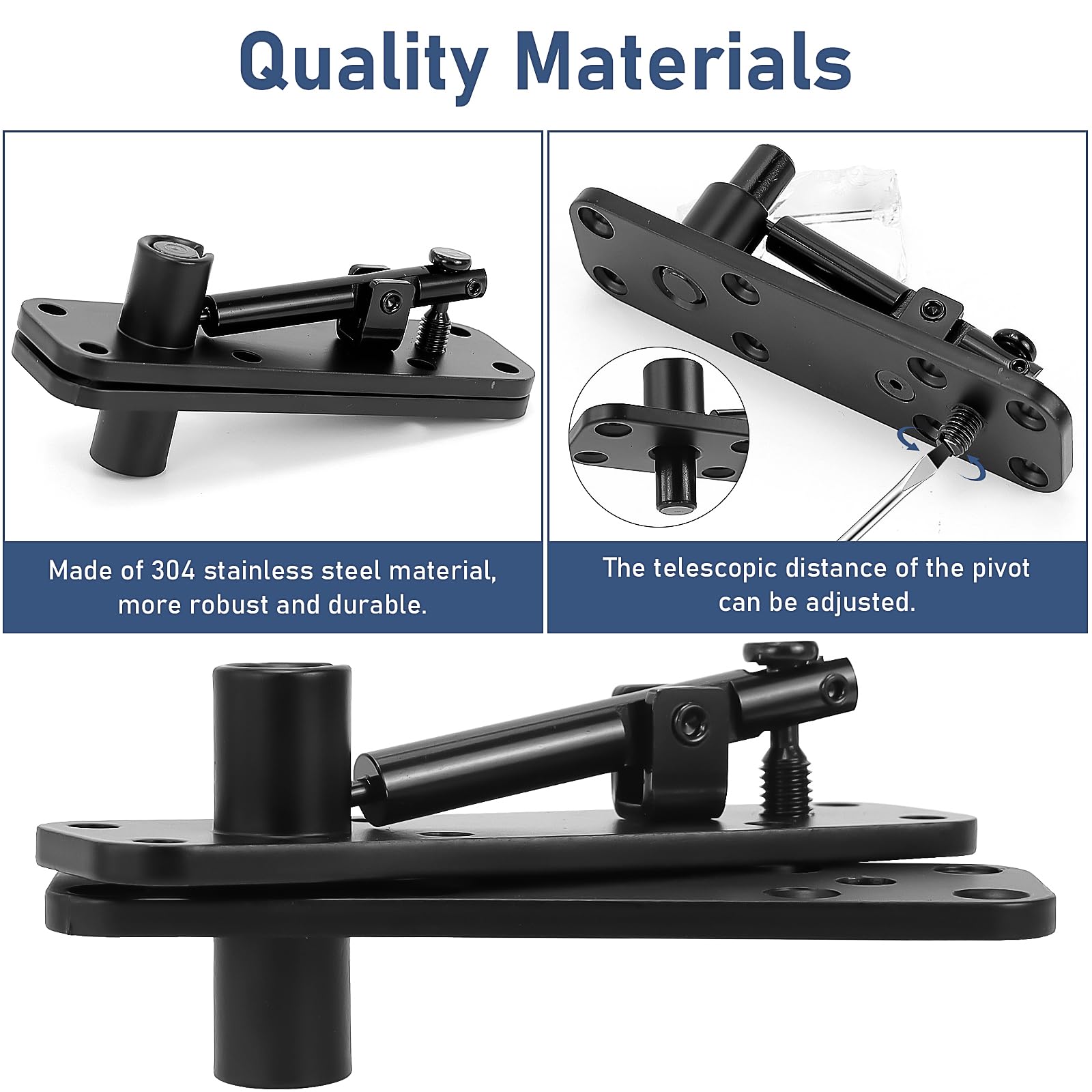 Hidden Door Hinge 260 kg Load-Bearing, Stainless Steel Heavy Duty Hidden Hinges - Image 4