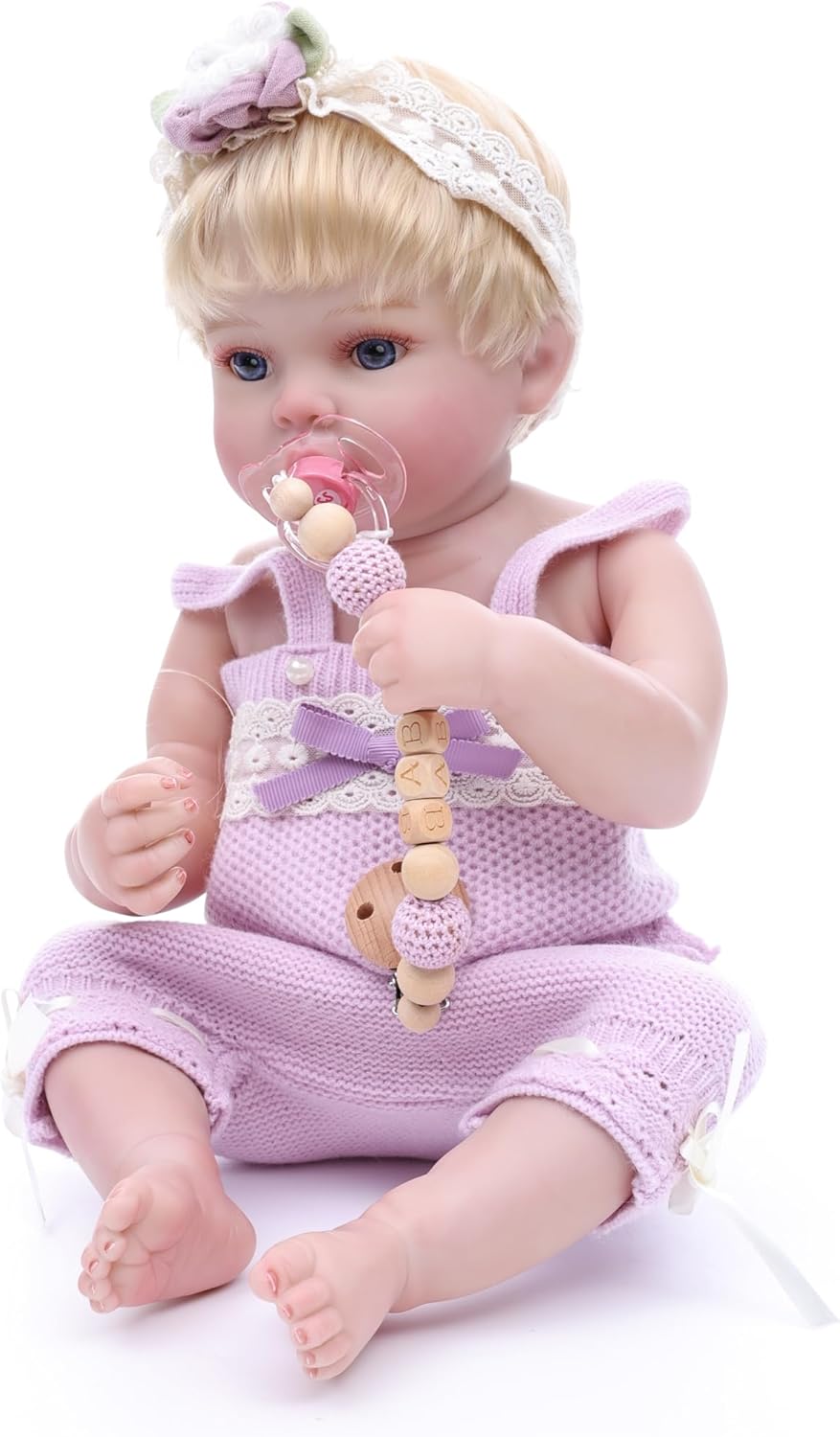 20inch Large Realistic Reborn Baby Doll Hand-Rooted Hair Lifelike Baby Dolls with Accessories for 3+ Year Old Girls Gifts, Pretend Play, Collection