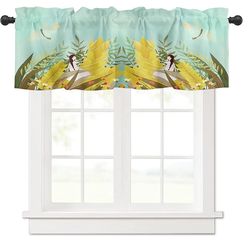 ホーム キッチン ダークブラウン 茶色 カフェカーテン おしゃれ 秋 田舎 花 草 ガール とんぼ 遮像 Uvカット お風呂 小窓 出入り口 短い カーテン 間仕切り目隠し 半窓カーテン キッチン ボーダー 洗面所 居間 喫茶店 1枚 幅137cm X 丈45cm Zksjkkus8i Wrestlesquare Com