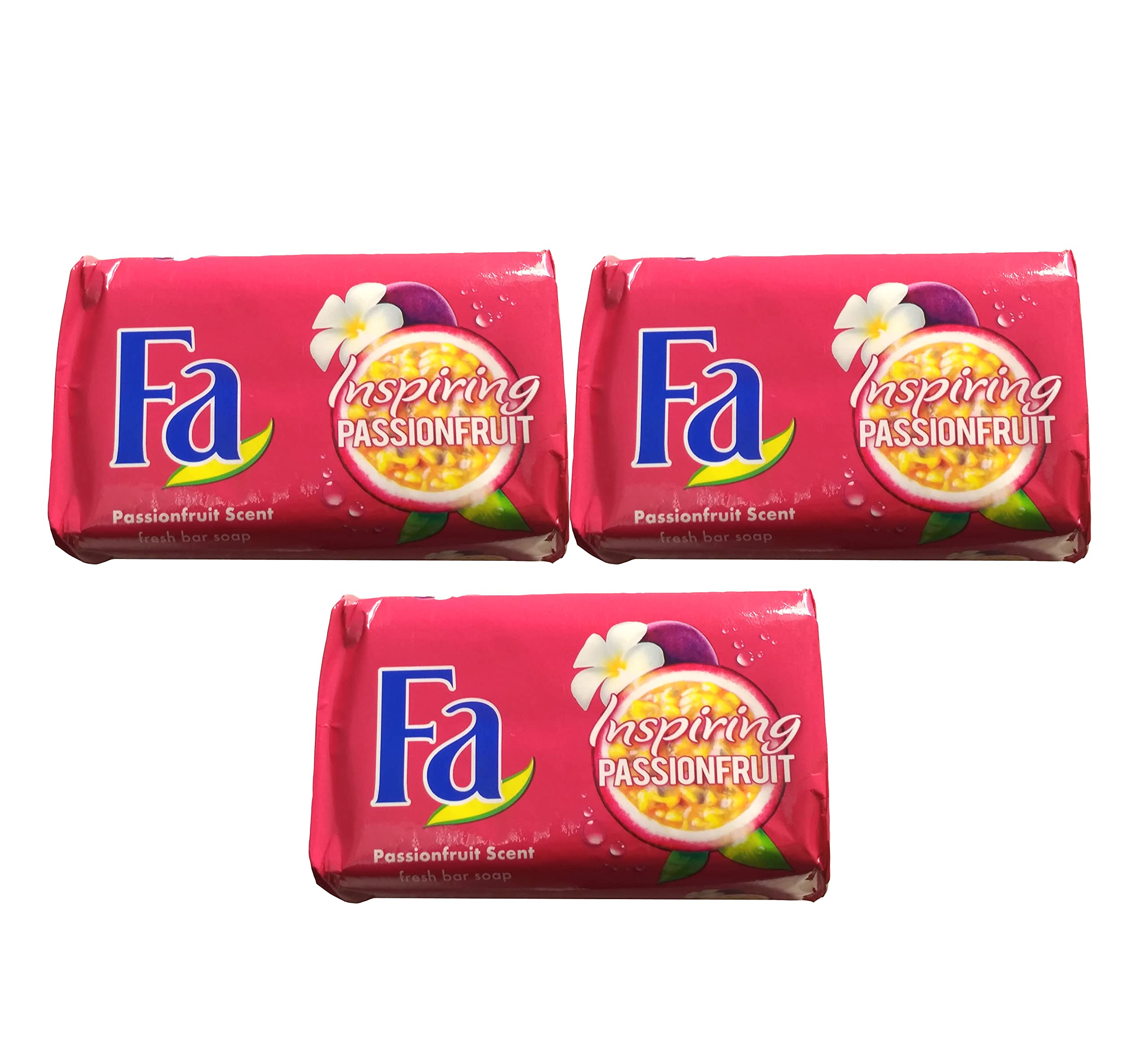 Fa Inspiring PassionFruit Bar Soap (Made in United Arab) Imported 175g each (525 g, Pack of 3)