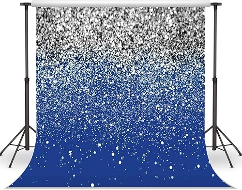 Miniatura 9 de LYCGS Telón de fondo rojo con purpurina de 7 x 5 pies, fondo de cumpleaños con manchas doradas, telón de fondo Bokeh, telón de fondo de boda,