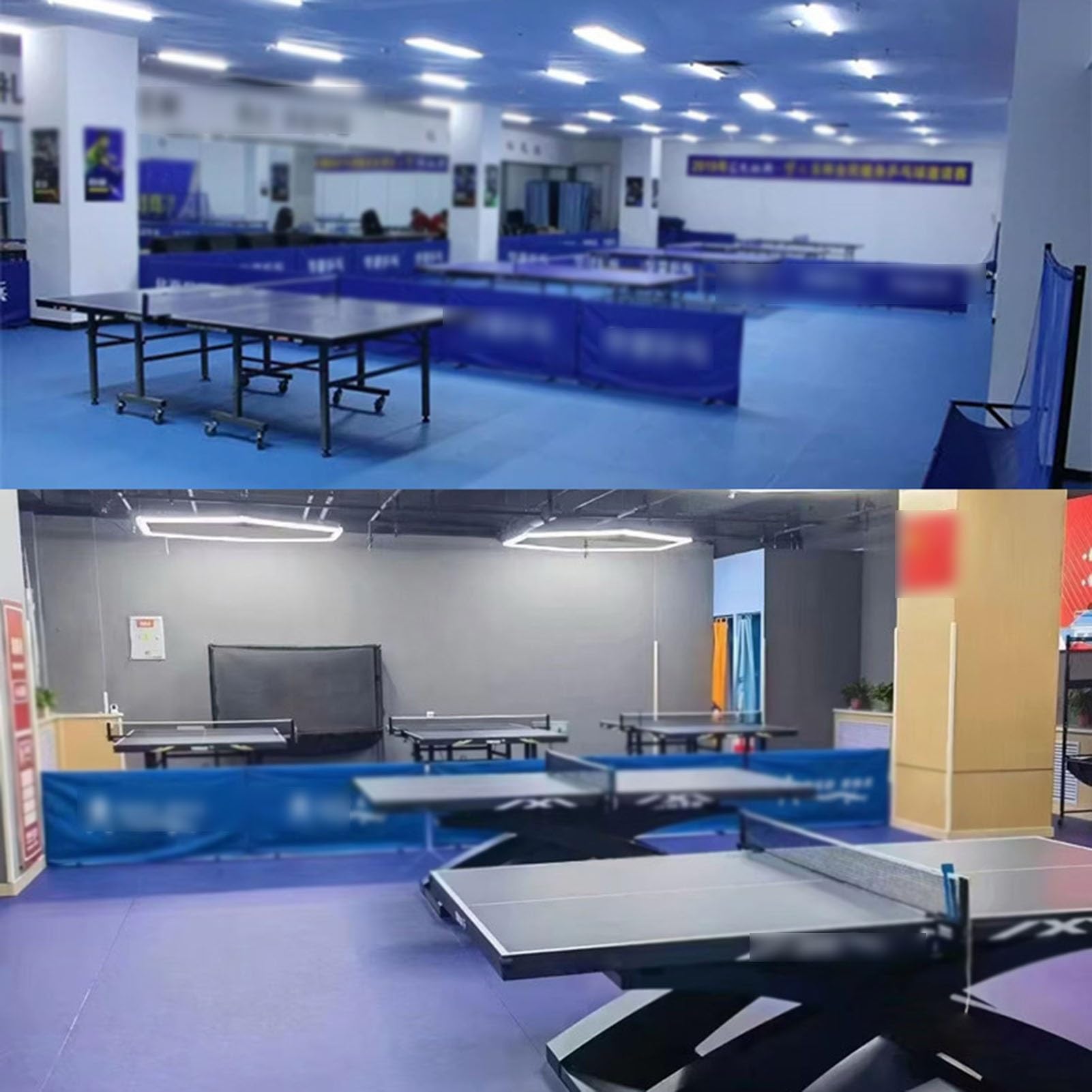 Deflettore pieghevole per ping pong, resistente, per pratica domestica