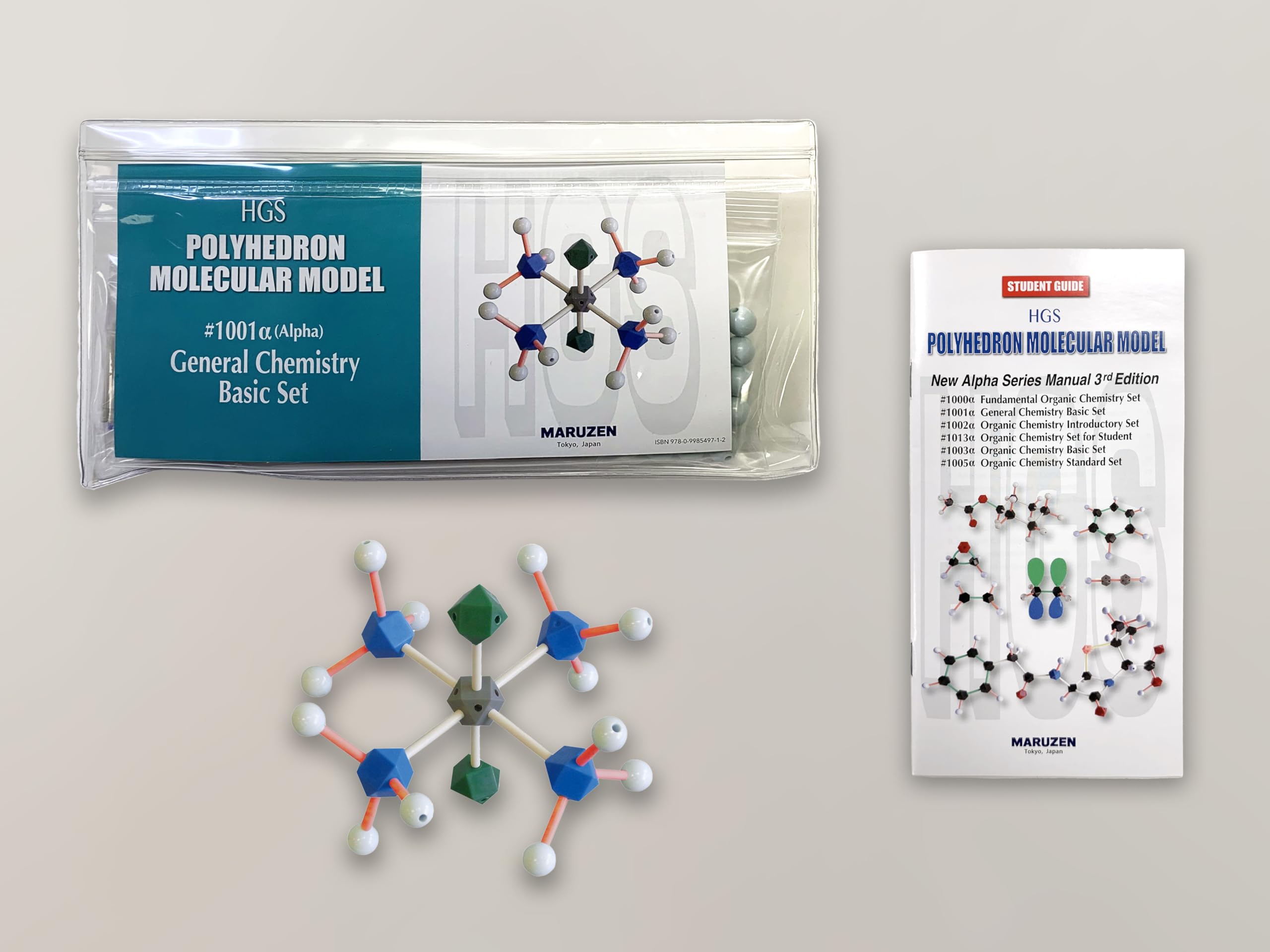HGS Polyhedron Molecular Model 1001Alpha General Chemistry Basic Set