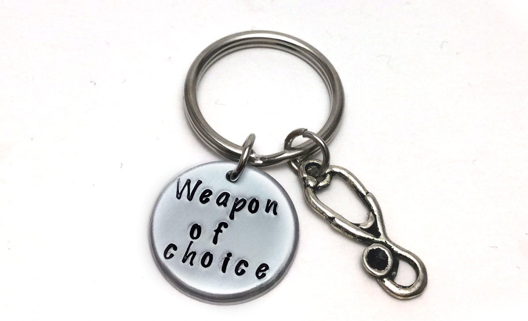 Weapon of choice doctor or nurse keychain