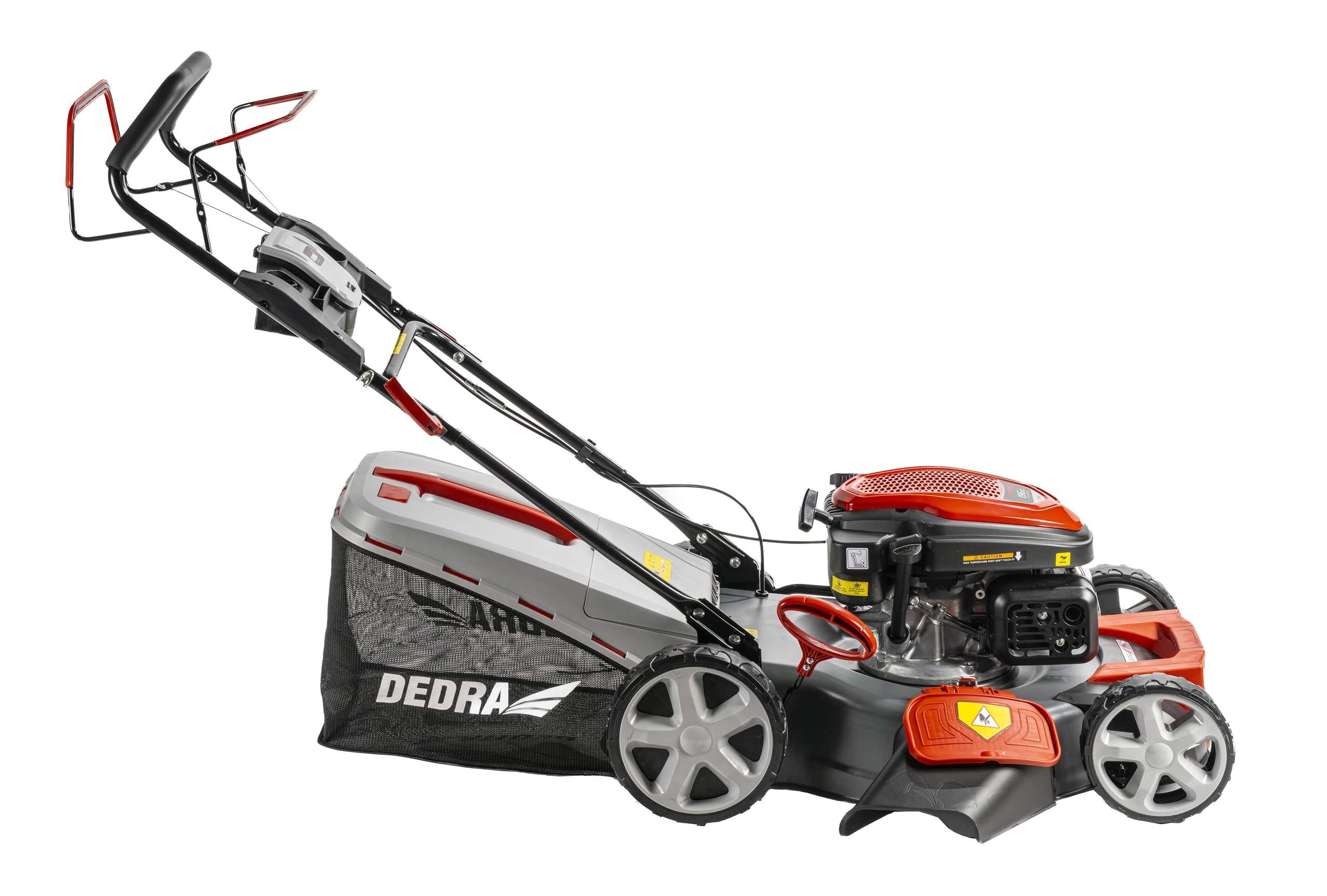 Garden DEDRA Tondeuse à Gazon à Essence 4,0 KW Loncin 196 cm3 53 cm Transmission GT Moteur Puissant Fonction Mulching Fonction de Nettoyage du boîtier