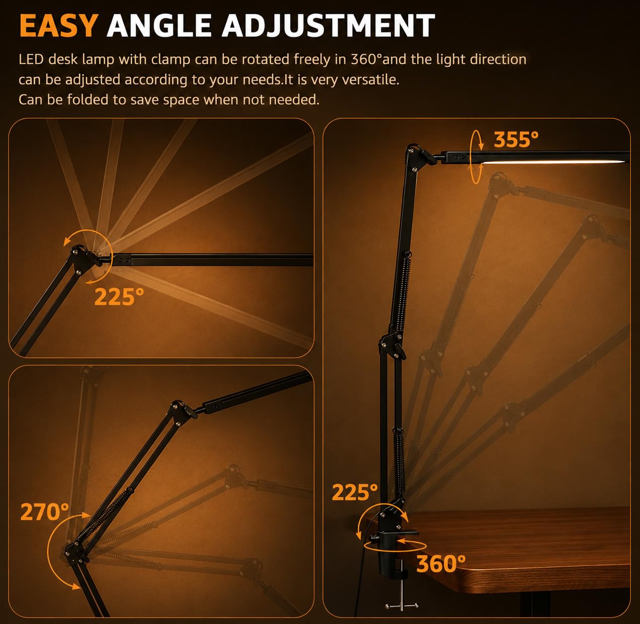 Fulminare LED Desk Lamp - Adjustable & Dimmer -6