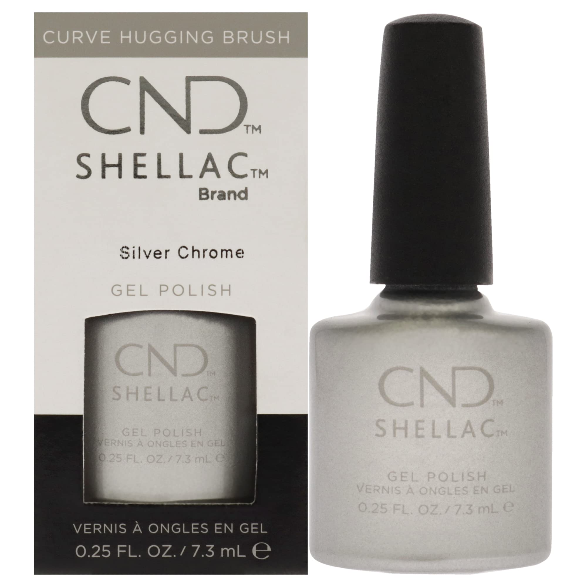 CNDShellac Silver Chrome, 7.3 ml/0.25 fl oz.