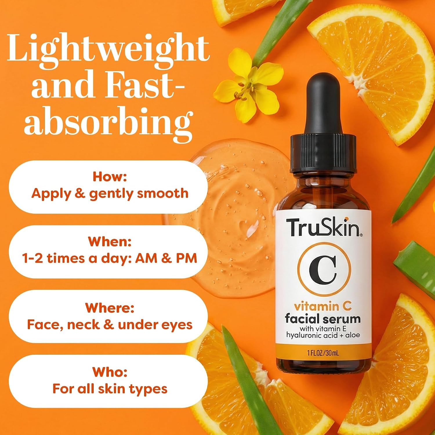 TruSkin Vitamin C Serum: Brighten & Glow -3 TruSkin Vitamin C Serum: Brighten & Glow -3