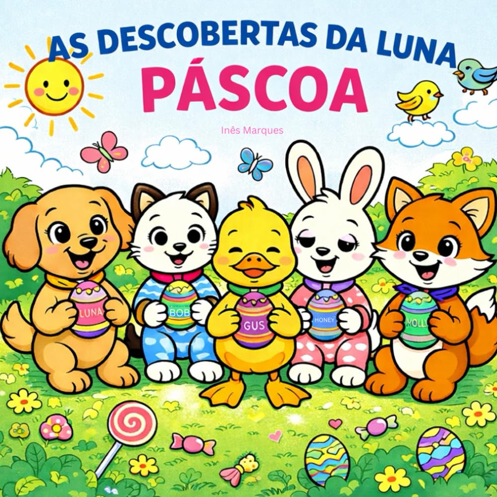 As Descobertas da Luna: Páscoa - O livro fofinho de colorir para crianças (As Descobertas da Luna pelo mundo)