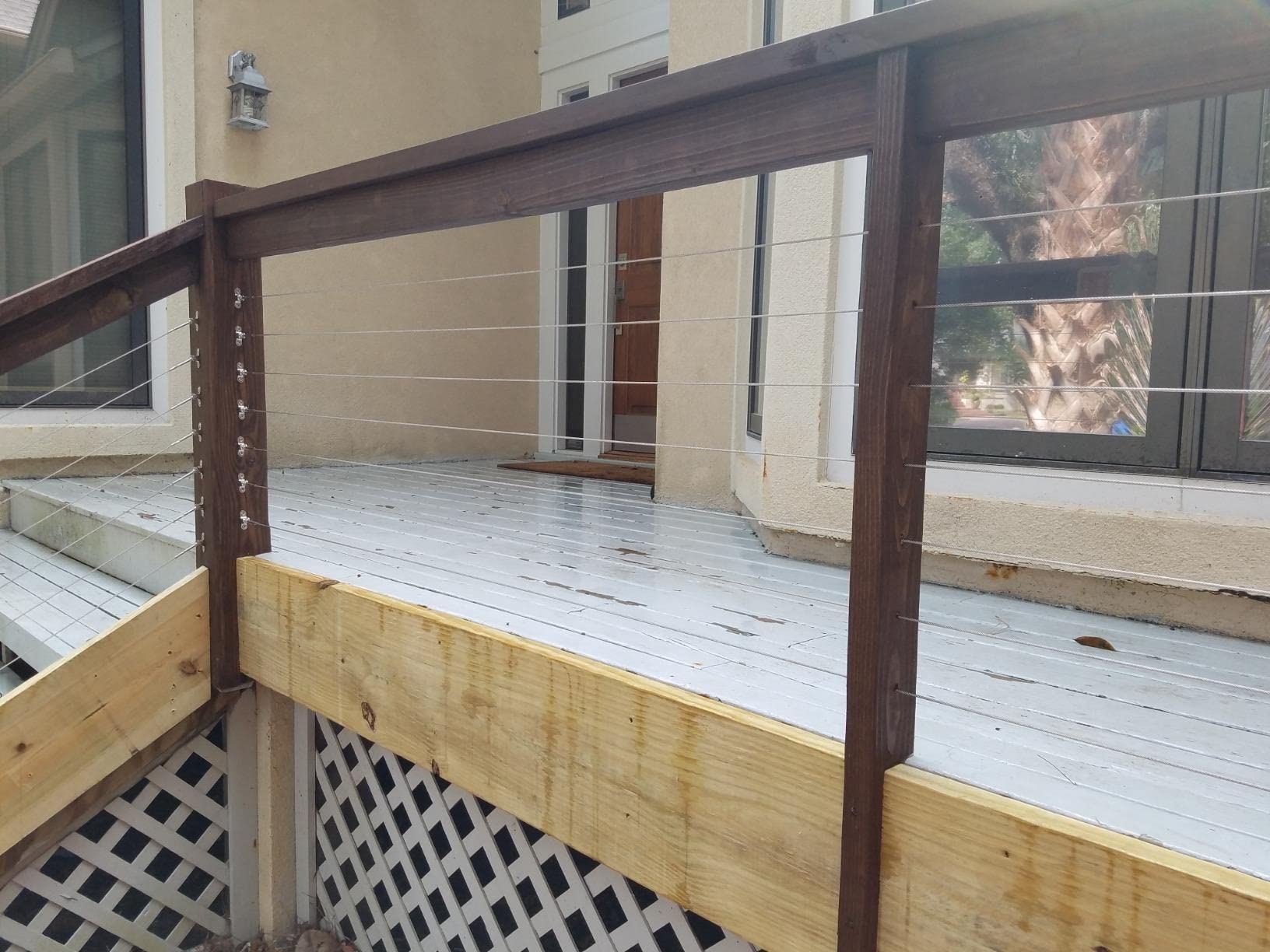 Edelstahl-Drahtseil 3 mm for Terrassengeländer und Treppenverkabelung, DIY, Silber, Verschiedene Längen(1M/3.3ft)