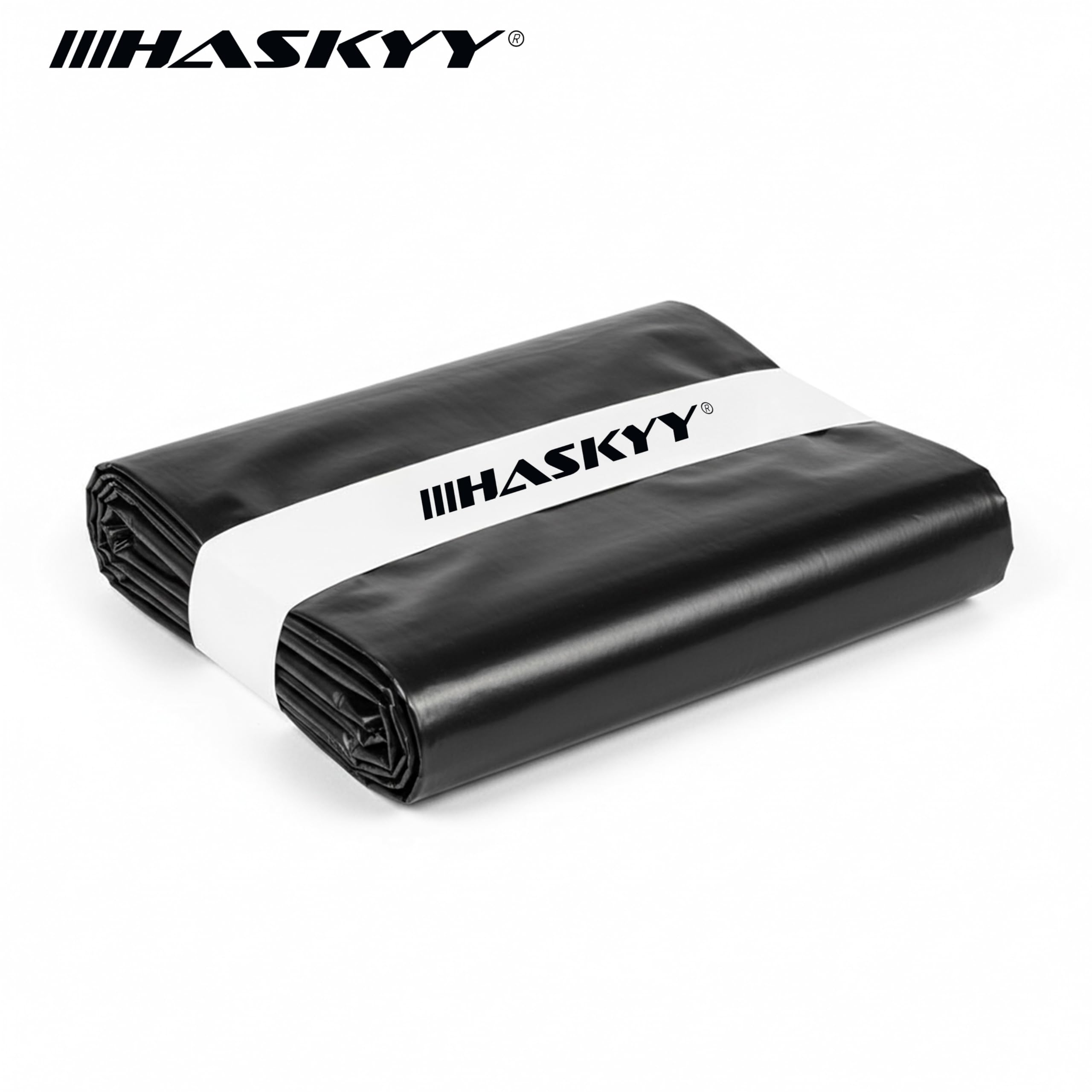 HASKYY Abdeckhaube Palettenhaube 10x Schutzhaube 180 x 90 x 130 cm Euro-Paletten-Möbel-Abdeckung Paletten-Abdeck-Plane Gartenmöbel-Abdeckung PE 50μm UV-Beständig SCHWARZ