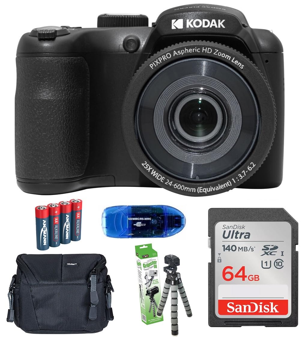 Amazon.com : KODAK PIXPRO AZ255 Digital Camera Bundle, Includes