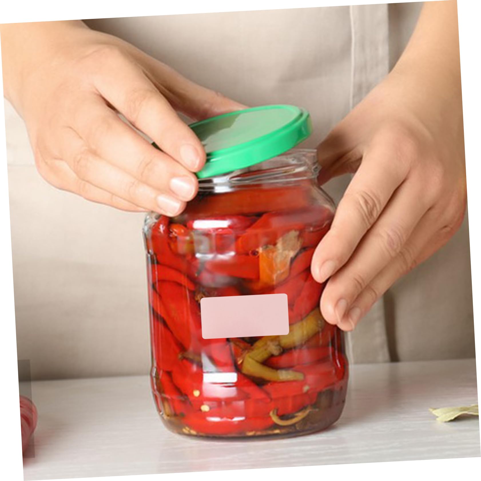 DIYEAH Long-Lasting Thermal Labels 5 Rolls Stain- Easy to Clean for Mail Services