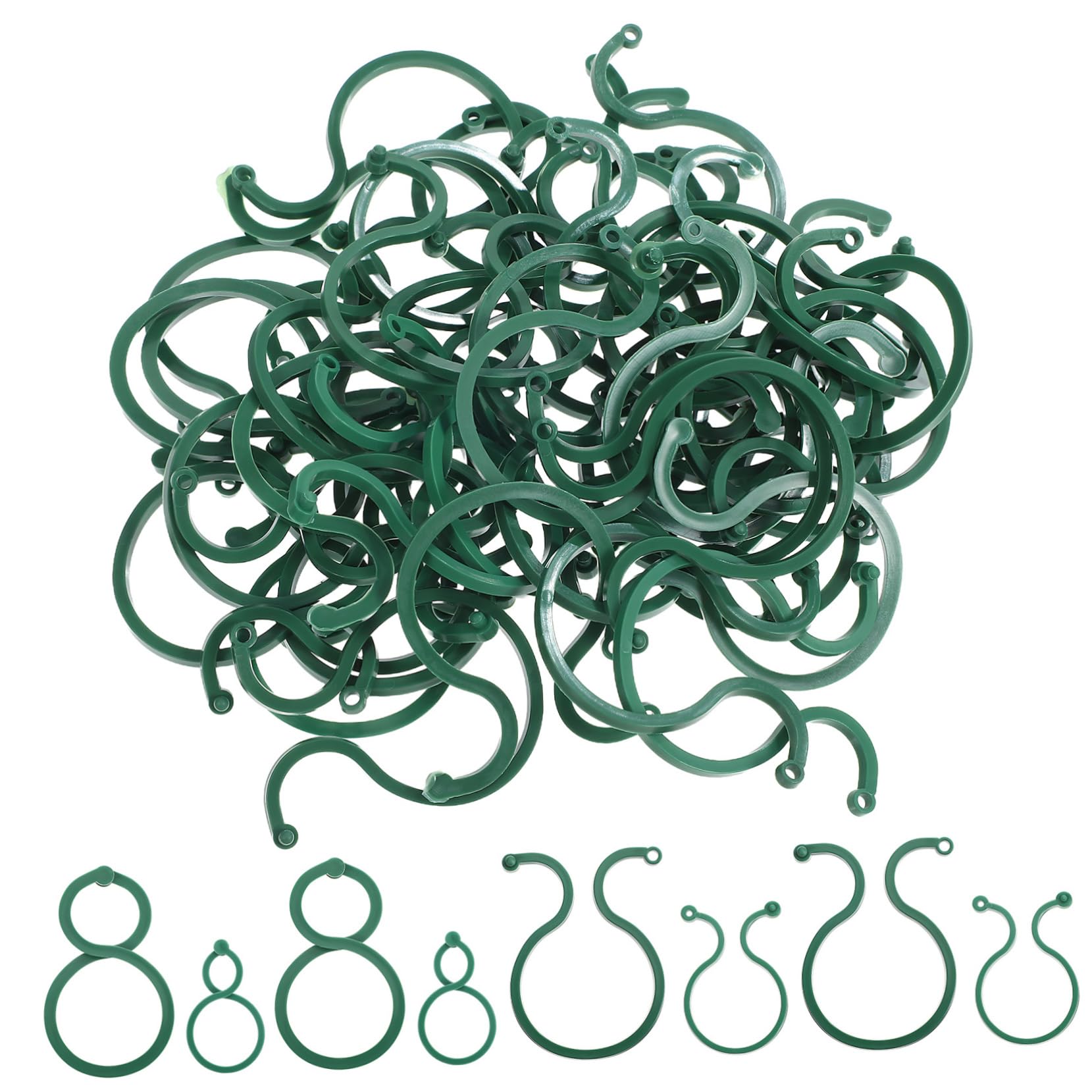 POPETPOP 5 Set Fibbia da Giardinaggio Clip di Supporto del Pomodoro Morsetto della Vite del Fiore Clip per Piante Clips per Piante Pinza per Pomodoro Pianta Supporta Clip 100 Pezzi * 5