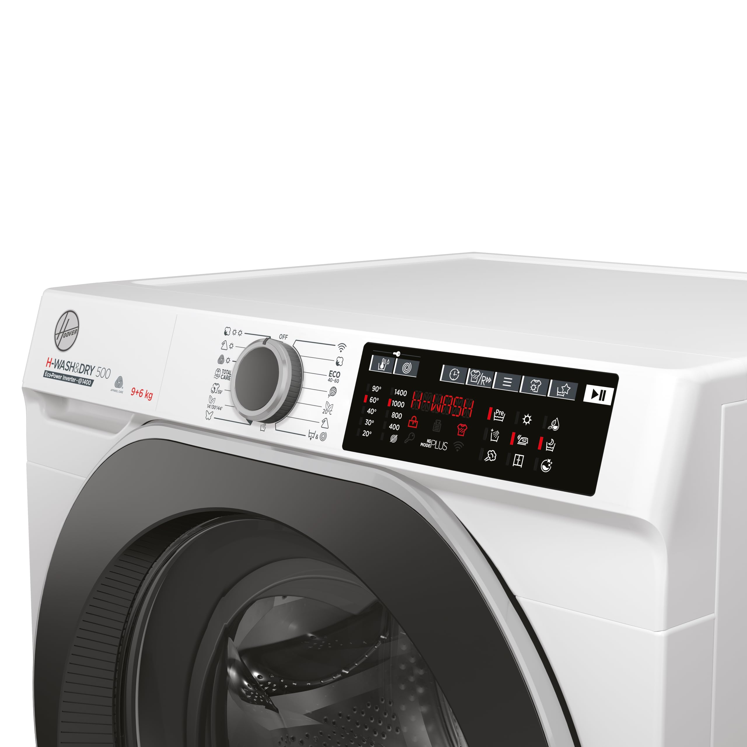 Hoover H-WASH 500 HDQ 496AMBS Waschtrockner 9 kg Waschen 6 kg Trocknen 1400 U/Min Eco-Power Inverter Motor