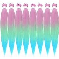 Vista 25 de Cabello trenzado para niños preestirado de 16 pulgadas, color negro, Yaki ez, trenzado para niños, trenzas sin nudos