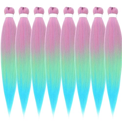 Miniatura 25 de Cabello trenzado para niños preestirado de 16 pulgadas, color negro, Yaki ez, trenzado para niños, trenzas sin nudos