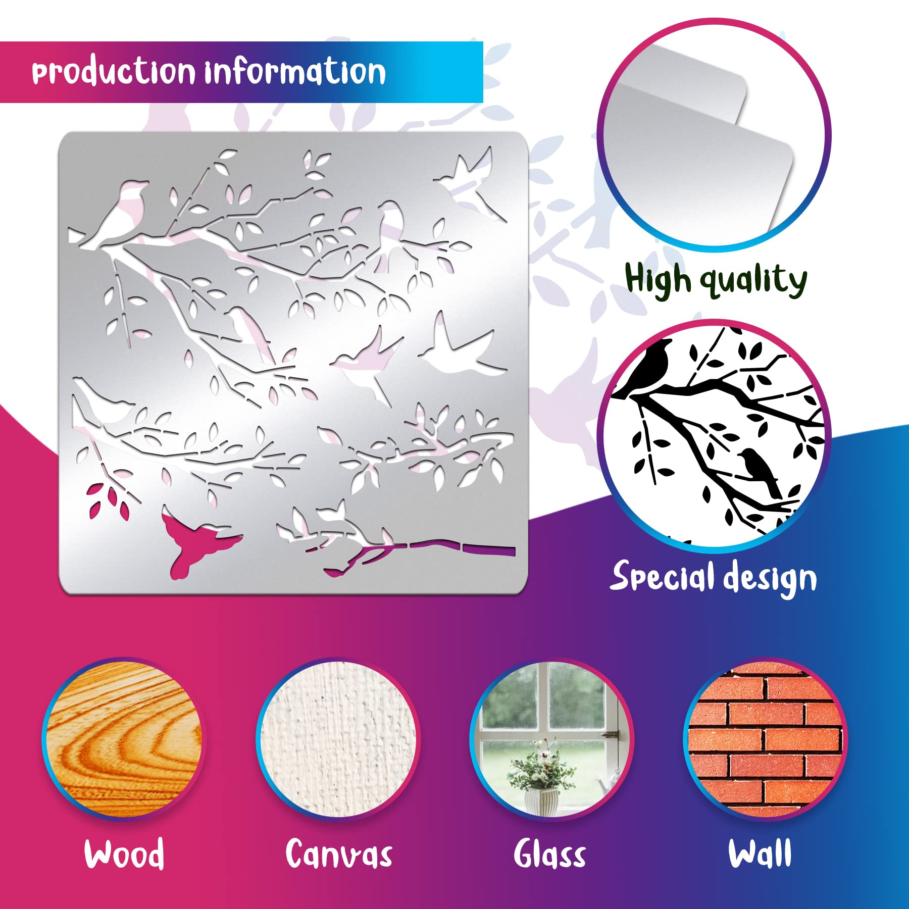BENECREAT 4PCS Pochoirs Alphabet & Chiffres En Acier 177x101mm - Idéal Gravure Bois & Scrapbooking