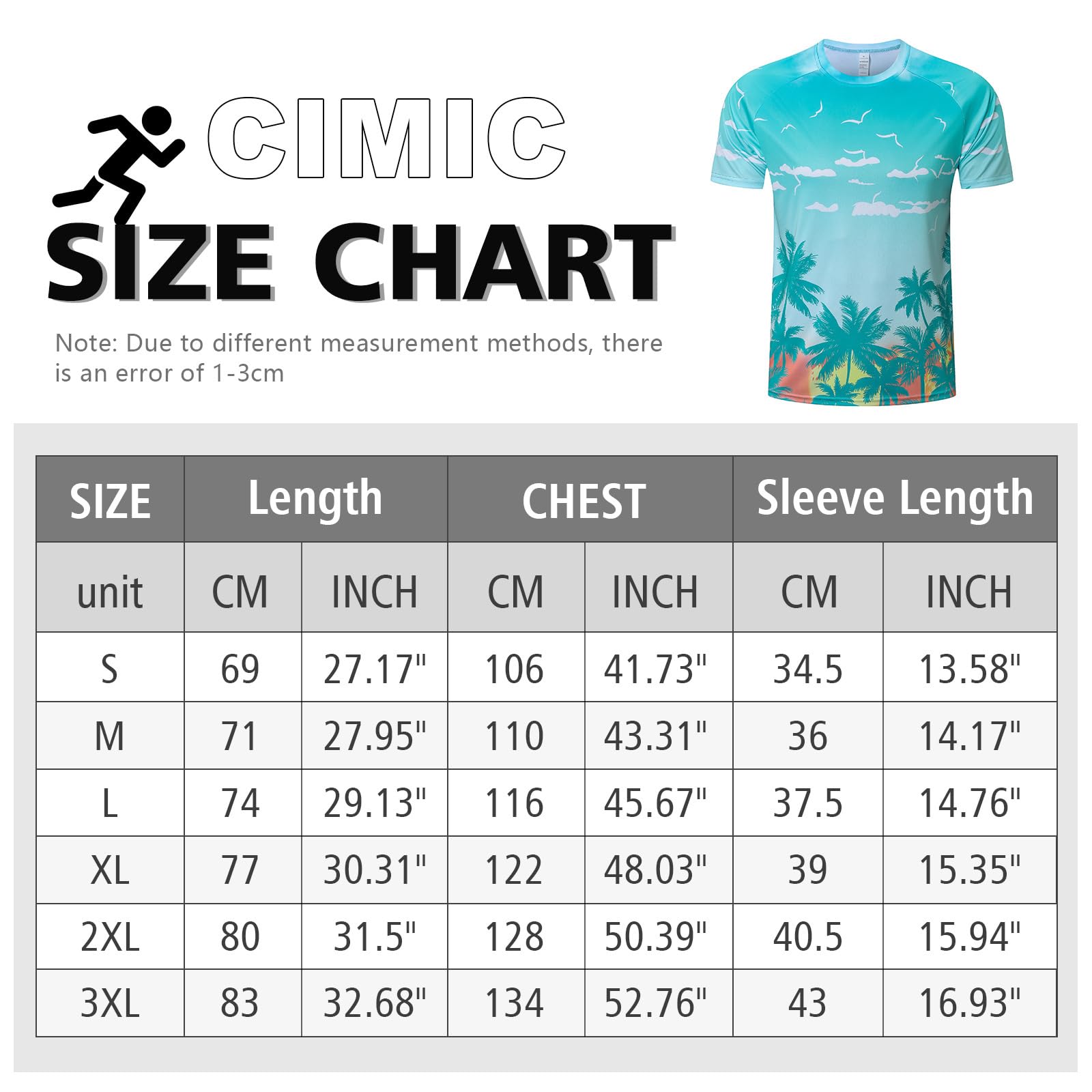Cimic 3 Pack Rashguard UV Camicia Uomini Swim Tshirt UPF 50+ UV Protezione Solare Traspirante ad Asciugatura Rapida per Surf all'aperto Running Top