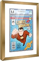 Vista 15 de Poster Palooza Marco de cómic con paspartú para 2 cómics CGC, CBCS o PGX Graded Comics – Marco de cómic negro para cómics de 8.125 x 13 pulgadas