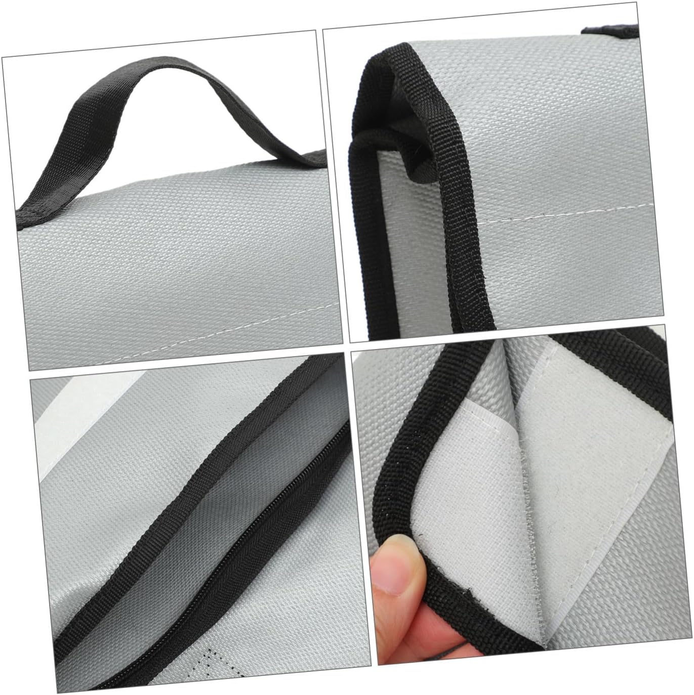 Fire Resistant Fiberglass Bag Safe Box Double-Sided for Documents Cash